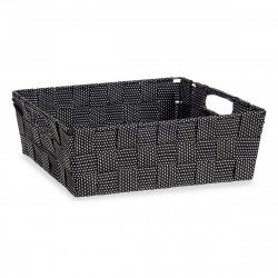Basket Black Cloth 23 x 8 x 27 cm