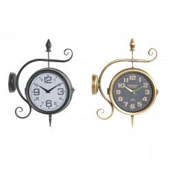 Reloj de Pared DKD Home Decor Estación 29 x 10 x 39,5 cm Hierro Vintage (2...