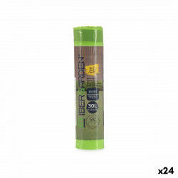 Sacchetti per la Spazzatura Polietilene Verde 24 Unità (30 L)