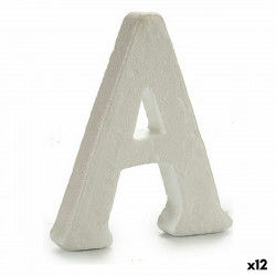 Letter A White polystyrene 1 x 15 x 13,5 cm (12 Units)