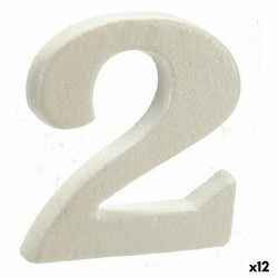 Number 2 White polystyrene 2 x 15 x 10 cm (12 Units)