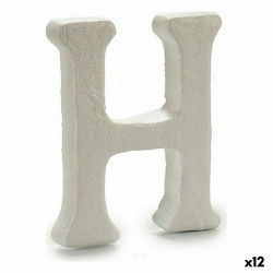 Letter H White polystyrene 1 x 15 x 13,5 cm (12 Units)