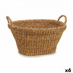 Basket With handles Brown 32 L 58 x 27 x 52 cm (6 Units)
