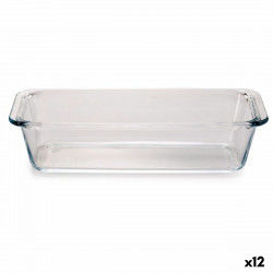 Baking tray Borcam Sponge cake With handles Transparent 1,63 L (12 Units)