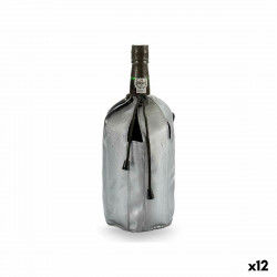 Bottle Cooler Grey PVC 12 x 12 x 21,5 cm (12 Units)