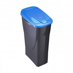 Rubbish bin Black/Blue polypropylene (15 L)
