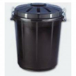 Cubo de basura Denox 70 L Negro Plástico