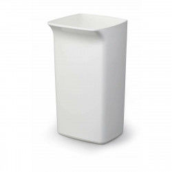 Rubbish bin Durable White Plastic 40 L