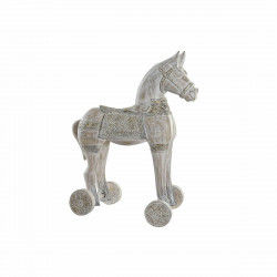 Decorative Figure DKD Home Decor 8424001847884 Horse Aged finish Golden White...