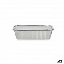 Set of Kitchen Dishes Disposable With lid Aluminium 22,4 x 7,4 x 11,5 cm (12...