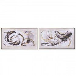Painting Home ESPRIT Abstract Modern 95 x 3 x 55 cm (2 Units)