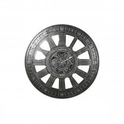 Orologio da Parete DKD Home Decor Ingranaggi Argentato Ferro 117 x 9,5 x 117 cm