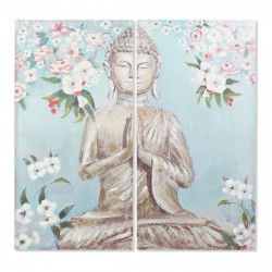 Painting DKD Home Decor CU-181694 Canvas Buddha Oriental (140 x 3 x 140 cm)...