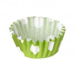 Muffin Tray Algon Green Spots Disposable 2,5 x 1,75 cm 150 Units