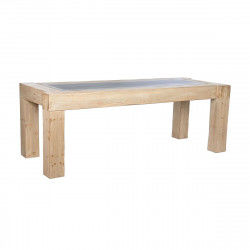 Dining Table Home ESPRIT Natural Fir MDF Wood 220 x 90 x 76 cm