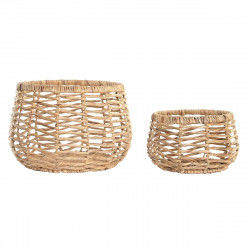 Basket set DKD Home Decor Fibre (48 x 48 x 33 cm)