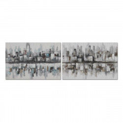 Painting DKD Home Decor 120 x 2,8 x 80 cm Abstract Loft (2 Units)