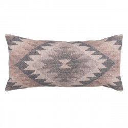 Cushion Cotton Grey Pink 30 x 60 cm