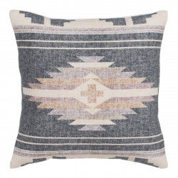 Cushion Cotton Beige Grey 45 x 45 cm