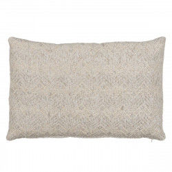 Cushion Cotton Linen Grey 60 x 40 cm