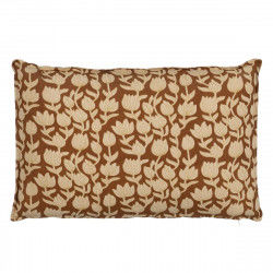 Cushion Cotton Brown Beige 60 x 40 cm