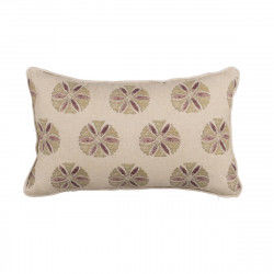 Cushion Cotton Linen Beige 45 x 30 cm