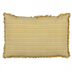 Cushion Cotton Beige Mustard 60 x 40 cm