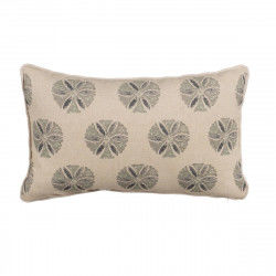 Cushion Cotton Linen Beige Grey 45 x 30 cm