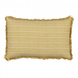 Cushion Cotton Beige Mustard 50 x 30 cm