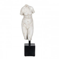 Sculpture Blanc Noir Résine 14 x 11 x 43 cm Buste
