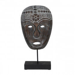 Decorative Figure Brown Mask 24 x 12 x 46 cm