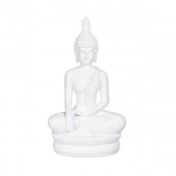Figurka Dekoracyjna Biały Budda 19,2 x 12 x 32,5 cm