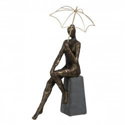 Decorative Figure Copper Lady 25 x 17,5 x 44 cm