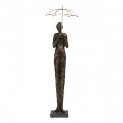Decorative Figure Copper Lady 18 x 16 x 63 cm