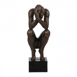 Figurka Dekoracyjna Czarny Miedź Mężczyzna 16 x 19 x 47 cm