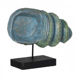Decorative Figure Blue Brown Green Snail 38 x 20 x 33 cm