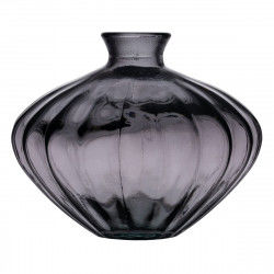 Vase Grey recycled glass 19 x 19 x 14 cm