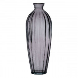 Vase Grey recycled glass 12 x 12 x 29 cm