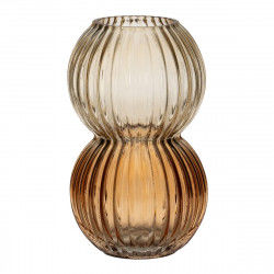 Vase Amber Crystal 12 x 12 x 20 cm