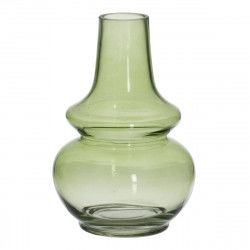 Vase Vert Verre 13 x 13 x 19 cm