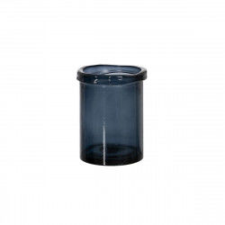 Vaso Azzurro vetro riciclato 15 x 15 x 20 cm