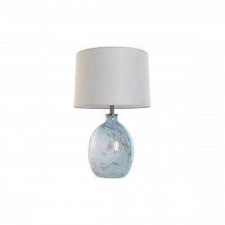 Bordlampe Home ESPRIT Blå Hvid Krystal 50 W 220 V 40 x 40 x 66 cm