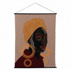 Wall Decoration Tapestry Hemp Fir wood Fabric 125 x 1,7 x 160 cm