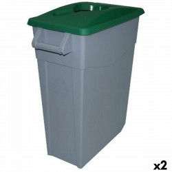 Poubelle recyclage Denox 65 L Vert (2 Unités)