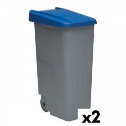 Kosz na śmieci z kółkami Denox 85 L Niebieski 58 x 41 x 76 cm