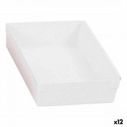 Uniwersalne pudełko Modułowy Biały 22,5 x 15,5 x 5,3 cm (12 Sztuk)