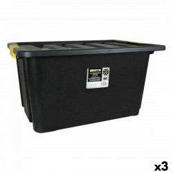 Storage Box with Lid Bricotech Brico 75 x 51 x 39 cm (3 Units) (100 L) (75 x...