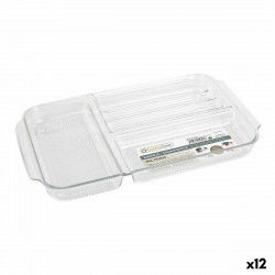 Tray with Compartments Confortime polystyrene 30 x 17,7 x 2,6 cm 12 Units (30...