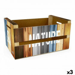 Opbevaringsboks Confortime Nature (3 enheder) (44 x 24,5 x 23 cm)