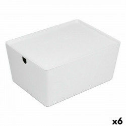 Caisse de Rangement Empilable Confortime Avec couvercle 35 x 26 x 16 cm (6...